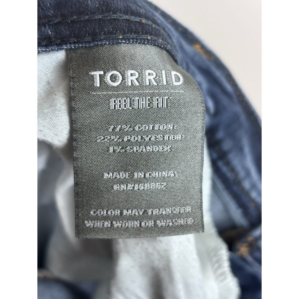 Torrid Jeans Luxe Slim Boot Womens Size 18R Blue Denim Jeans - Picture 6 of 9